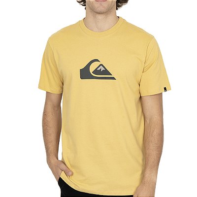 Camiseta Quiksilver Comp Logo SM26 Masculina Mostarda