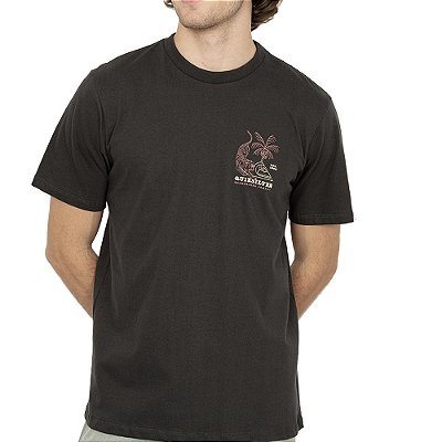 Camiseta Quiksilver Tiger SM26 Masculina Cinza Escuro