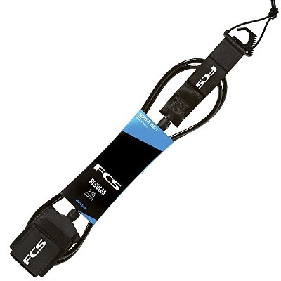 Leash FCS 6' - 7mm Essential Regular Preto