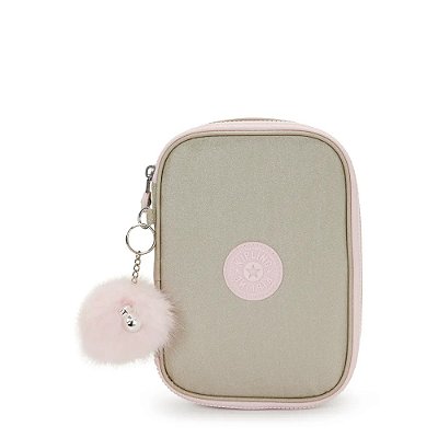 Estojo Kipling 100 Pens Gold Shimmer
