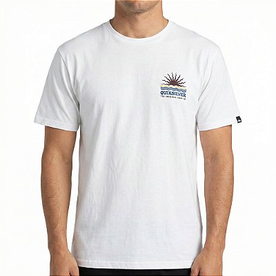 Camiseta Quiksilver High Waves I SM26 Masculina Snow White