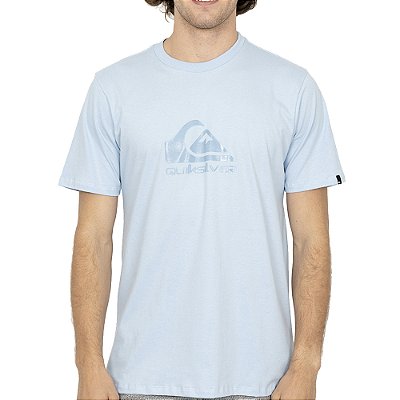 Camiseta Quiksilver New Comp Logo SM26 Masculina Azul Claro