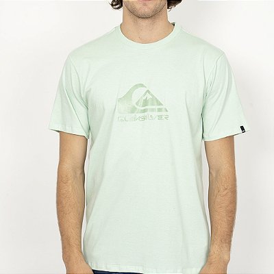 Camiseta Quiksilver New Comp Logo SM26 Masculina Verde Claro