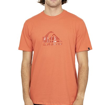 Camiseta Quiksilver New Comp Logo SM26 Vermelho Claro