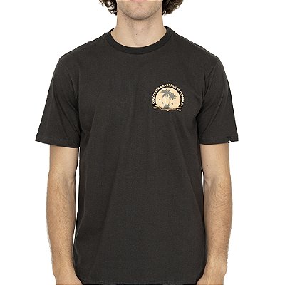 Camiseta Quiksilver Island SM26 Masculina Cinza Escuro