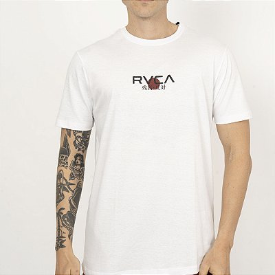 Camiseta RVCA Tiger Sun SS SM26 Masculina Branco