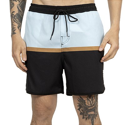 Bermuda RVCA 2 Blocks SM26 Masculina Azul Claro