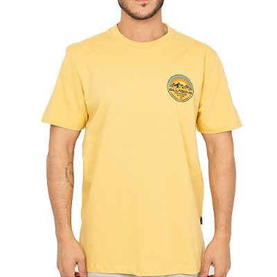 Camiseta Billabong Rockies III SM26 Masculina Amarelo