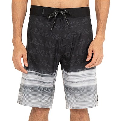 Bermuda Quiksilver Everyday How Down Word 21 SM26 Preto