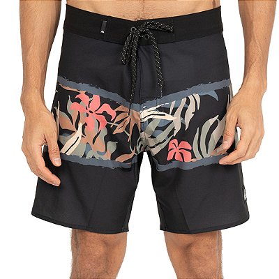 Bermuda Quiksilver Everyday Charcoal Brush 18 SM26 Preto