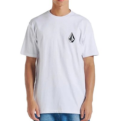 Camiseta Volcom Iconic SM26 Masculina Branco