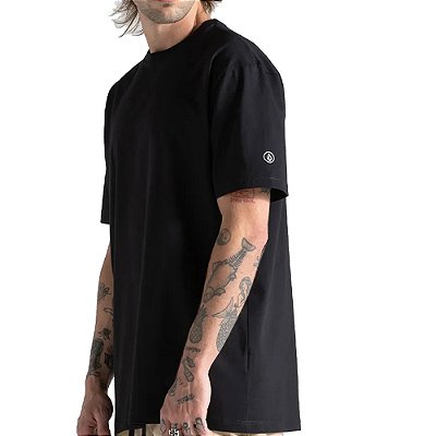 Camiseta Volcom Solid Stone SM26 Masculina Preto