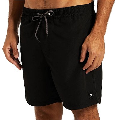 Bermuda Hurley Icon Balboa Volley 17" SM26 Masculina Preto