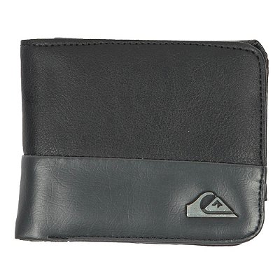 Carteira Quiksilver Fade Ocean Preto