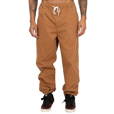 Calça DC Shoes Elastic Baggy SM26 Masculina Mostarda