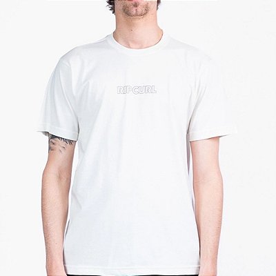 Camiseta Rip Curl Outline WT26 Masculina Bone