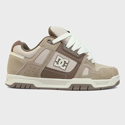 Tênis DC Shoes Stag WT26 Masculino Taupe/Off White