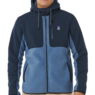 Moletom Rip Curl Aberto Anti Series Search Zip Thru Bluefin