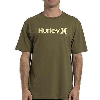 Camiseta Hurley O&O Solid WT26 Masculina Militar