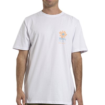Camiseta Hurley New Flower WT26 Masculina Branco