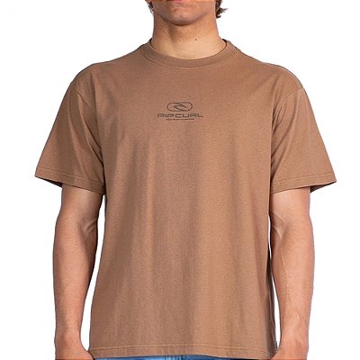 Camiseta Rip Curl Pill Icon WT26 Masculina Mocha