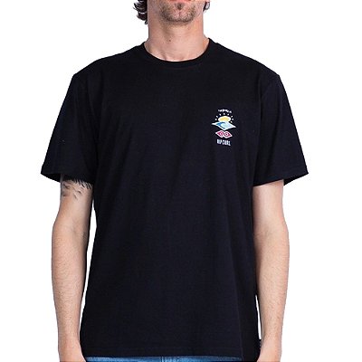 Camiseta Rip Curl Search Icon WT26 Masculina Black