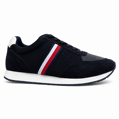 Tênis Tommy Hilfiger Leeds Runner Mix Masculino Desert Sky