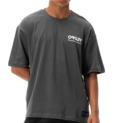 Camiseta Oakley Thermonuclear Logo WT26 Masculina Dark Grey
