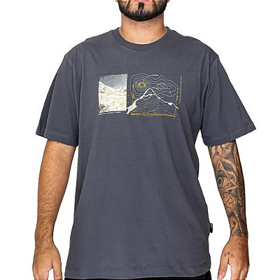 Camiseta Oakley Scale Mountain SS WT26 Masculina Dark Grey