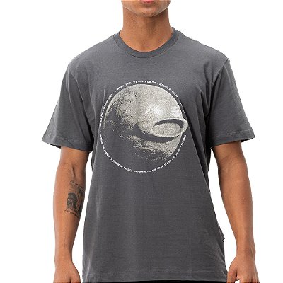 Camiseta Oakley O-Moons SS WT26 Masculina Dark Grey