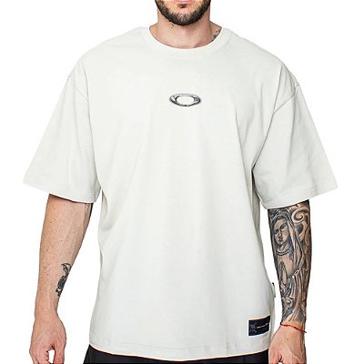 Camiseta Oakley Teeth Footprint SS WT26 Masculina Mist