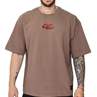 Camiseta Oakley Mad Science Logo WT26 Masculina Cocoa Brown