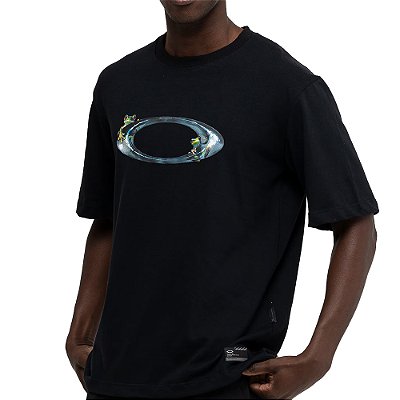 Camiseta Oakley Jupters Adventure WT26 Masculina Blackout