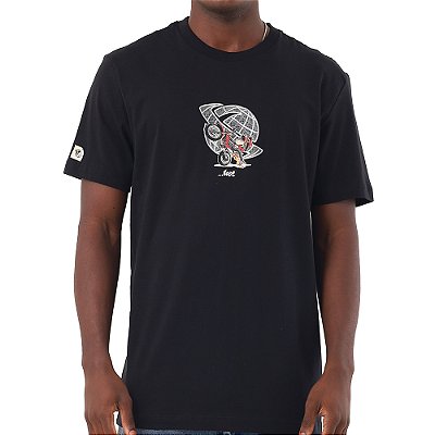 Camiseta Lost Motorcycle WT26 Masculina Preto