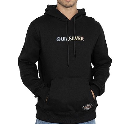 Moletom Quiksilver Canguru Gradient Type Antique WT26 Preto