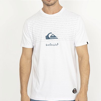 Camiseta Quiksilver Emb Quik Thoughts WT26 Masculina Branco