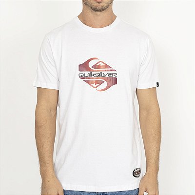 Camiseta Quiksilver Soft Hologram WT26 Masculina Branco