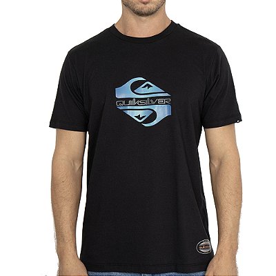 Camiseta Quiksilver Soft Hologram PS WT26 Masculina Preto