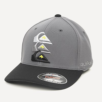 Boné Quiksilver Aba Curva Emb Three Logo WT26 Dark Gray