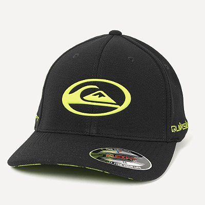 Boné Quiksilver Aba Curva Domed Logo Flaming Heat WT26 Preto