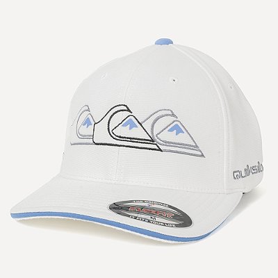 Boné Quiksilver Aba Curva Emb Three Logo WT26 Branco