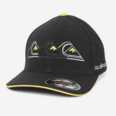 Boné Quiksilver Aba Curva Emb Three Logo WT26 Preto