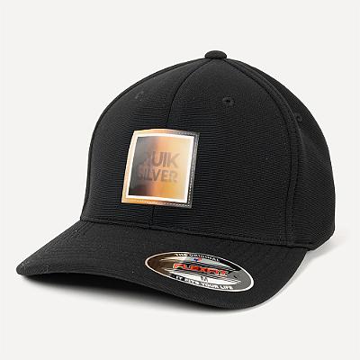 Boné Quiksilver Aba Curva Hologram Square Logo WT26 Preto