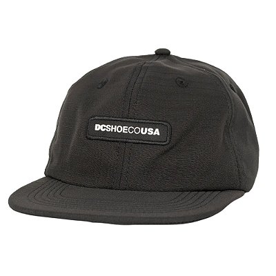 Boné DC Shoes Aba Reta DCShoecousa Patch WT26 Preto
