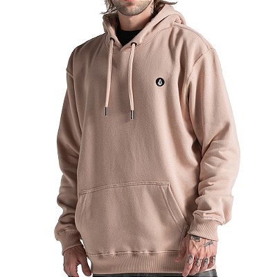 Moletom Volcom Canguru Foreman WT26 Masculina Bege