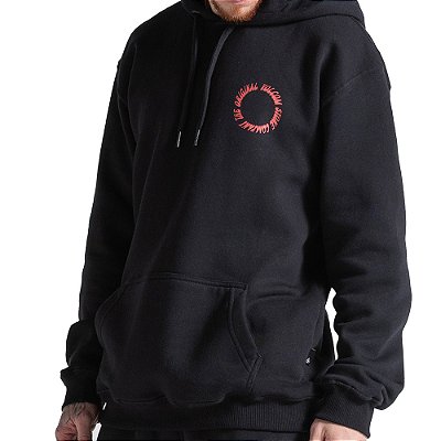 Moletom Volcom Canguru Circle Stoned WT26 Masculina Preto