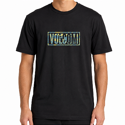 Camiseta Volcom Chaotic WT26 Masculina Preto