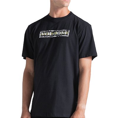 Camiseta Volcom You Drain WT26 Masculina Preto