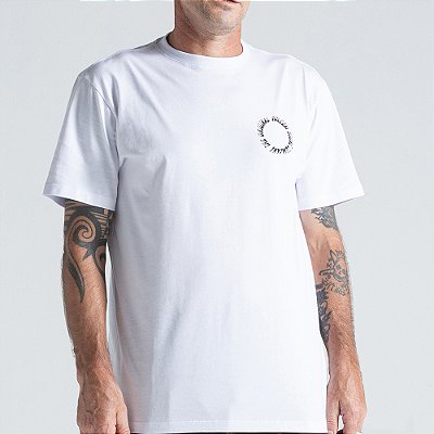 Camiseta Volcom Round Out WT26 Masculina Branco