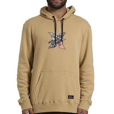 Moletom Hurley Hurley Scorpion WT26 Masculino Bege